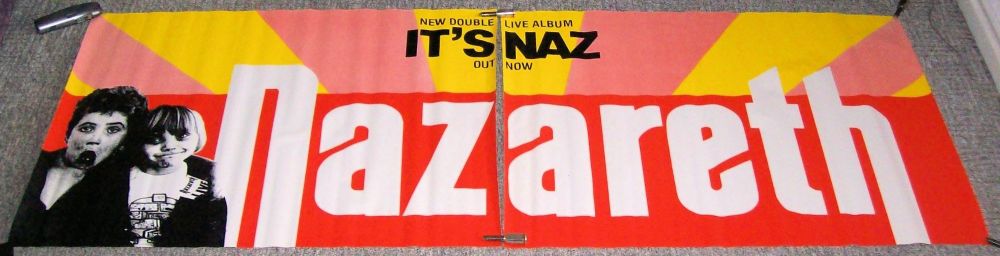 NAZARETH STUNNING UK RECORD COMPANY X 2 PROMO POSTERS FOR 