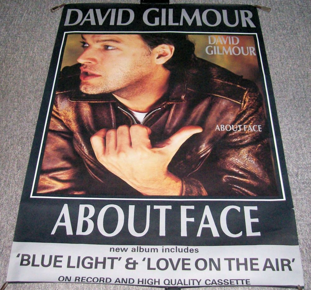 PINK FLOYD DAVE GILMOUR STUNNING UK PROMO POSTER FOR THE 