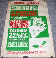 STACKRIDGE SUPERB CONCERT POSTER FRIDAY 22nd DECEMBER 1972 AT SLOUGH COLLEGE UK