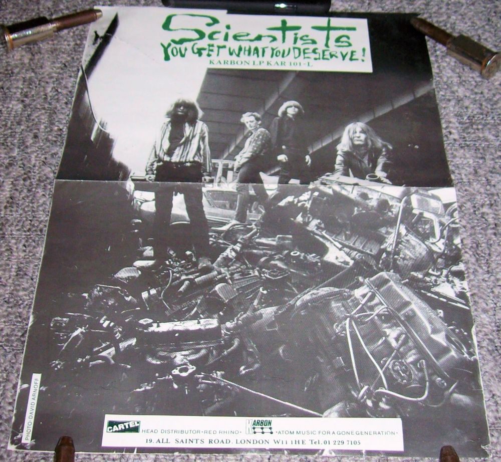 SCIENTISTS UK RECORD COMPANY PROMO POSTER 