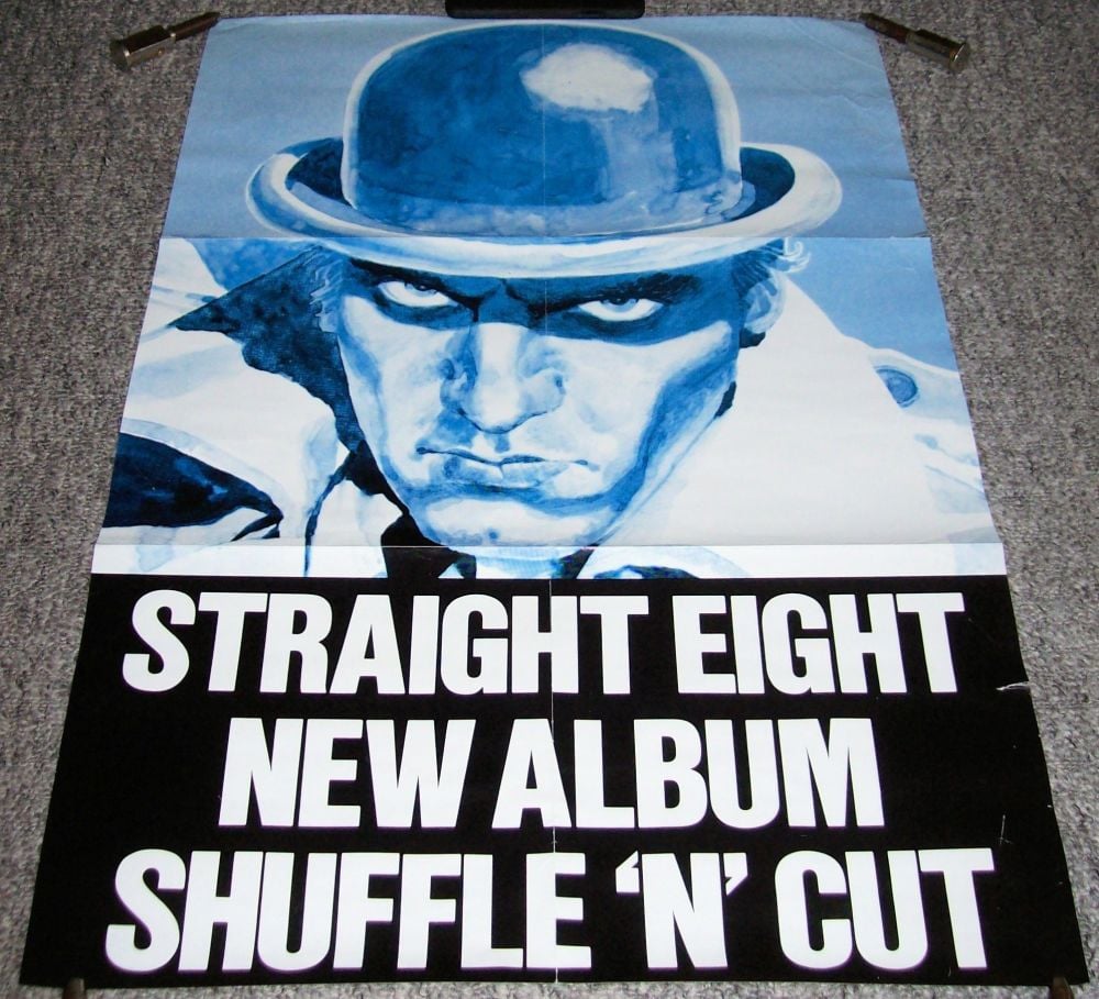 STRAIGHT EIGHT RARE UK RECORD COMPANY PROMO POSTER 