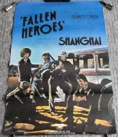 SHANGHAI STUNNING U.K. RECORD COMPANY PROMO POSTER 'FALLEN HEROES' ALBUM IN 1976