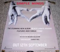 SIMPLE MINDS UK RECORD COMPANY PROMO POSTER "BLACK AND WHITE 050505" ALBUM 2005