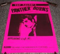 TAV FALCO'S PANTHER BURNS US TOUR BLANK POSTER "BEHIND MAGNOLIA CURTAIN" IN 1981