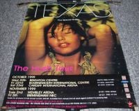 TEXAS SUPERB TOUR POSTER IN OCTOBER AND NOVEMBER 1999 FOR 'THE HUSH' TOUR IN UK