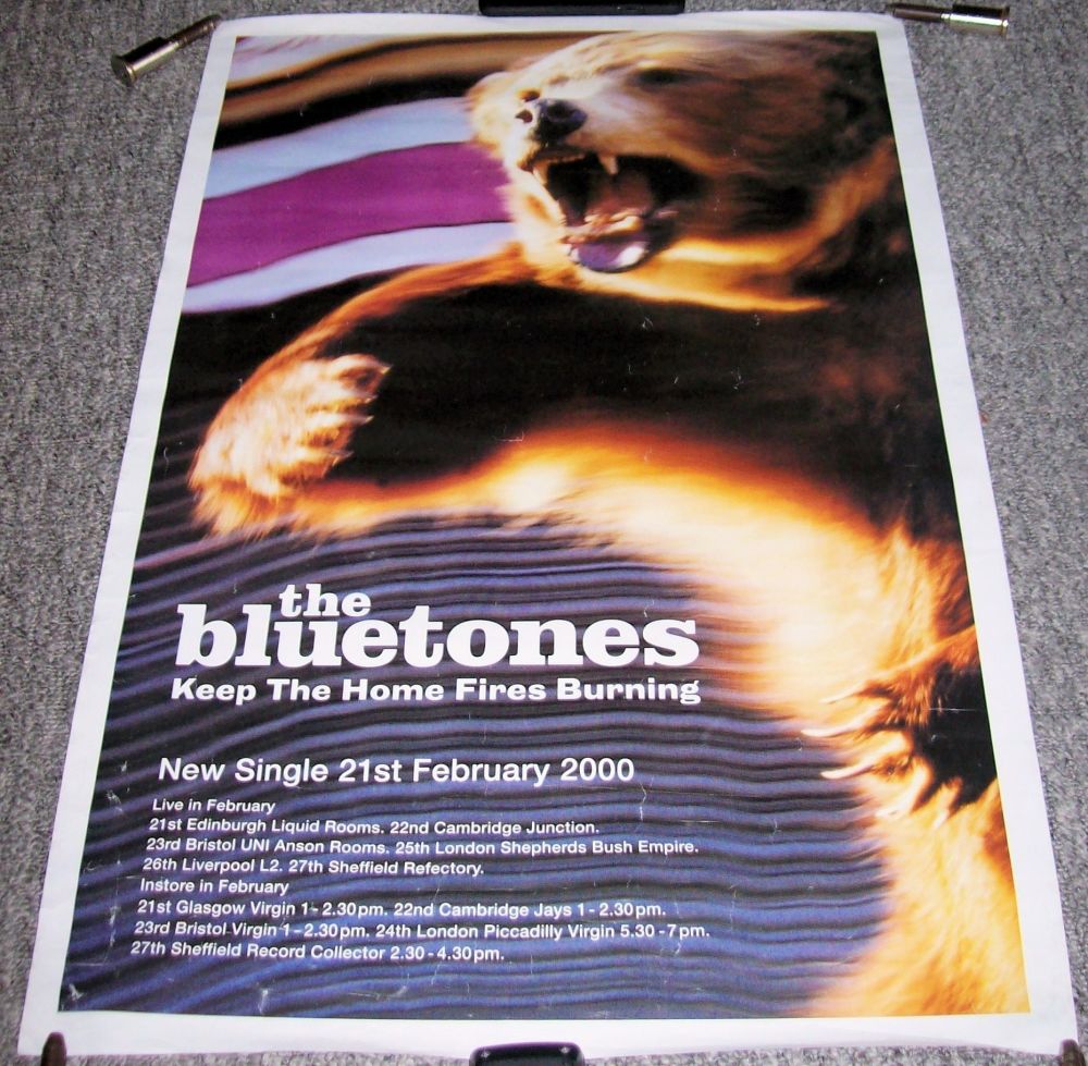 THE BLUETONES RARE PROMO-TOUR POSTER 