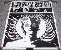 THE FLAMING LIPS ABSOLUTELY STUNNING RARE PROMO POSTER FOR THE 1986 TOUR OF U.K.