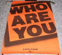 THE WHO STUNNING RARE U.K. RECORD COMPANY PROMO POSTER 'WHO ARE YOU' ALBUM 1978 