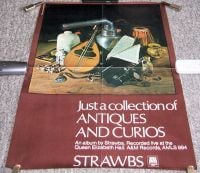 THE STRAWBS PROMO POSTER "JUST A COLLECTION OF ANTIQUES AND CURIOS" ALBUM 1970