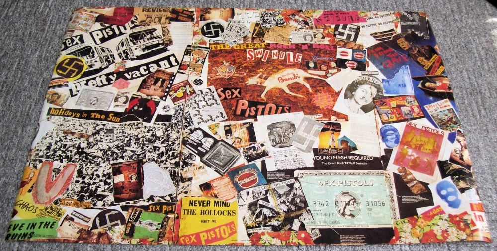 THE SEX PISTOLS STUNNING MINT JAMIE REID 1983 UK EXHIBITION MURAL POSTER PA