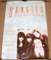 THE BANGLES STUNNING RARE UK RECORD COMPANY PROMO POSTER 'EVERYTHING' ALBUM 1988