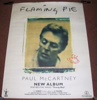 THE BEATLES McCARTNEY U.K. RECORD COMPANY PROMO POSTER 'FLAMING PIE' ALBUM 1997