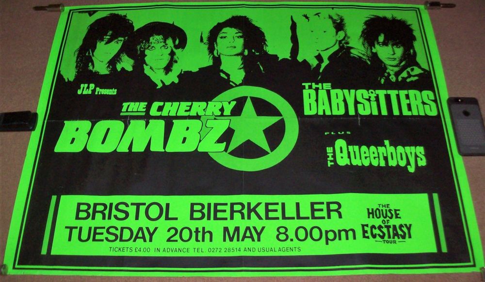 THE CHERRY BOMBZ THE BABYSITTERS THE QUEERBOYS CONCERT POSTER TUE 20th MAY 