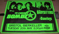 THE CHERRY BOMBZ THE BABYSITTERS THE QUEERBOYS CONCERT POSTER TUE 20th MAY 1986