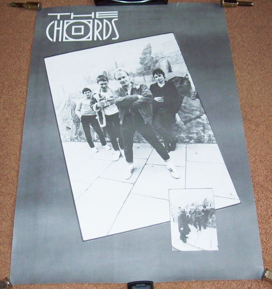 THE CHORDS STUNNING U.K. RECORD COMPANY PROMO POSTER 'IN MY STREET' SINGLE 