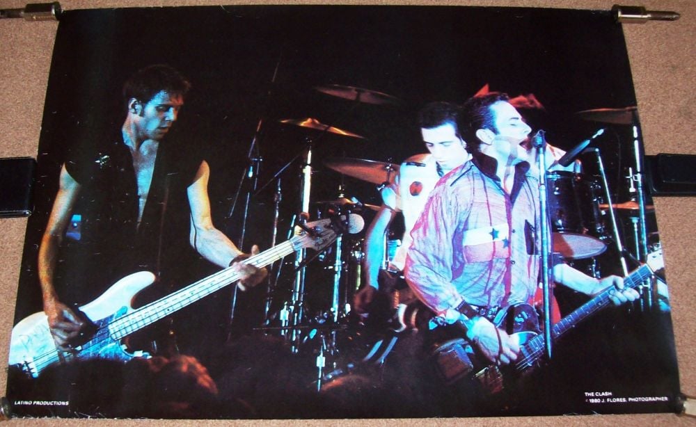 THE CLASH SUPERB U.K. LIVE ON STAGE 'LATINO PRODUCTIONS' PERSONALITY POSTER