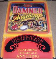 THE DAMNED SUPERB RARE RECORD COMPANY PROMO POSTER FOR THE 'ANYTHING' ALBUM 1986