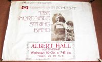 THE INCREDIBLE STRING BAND CONCERT POSTER WED 30th OCT 1968 ALBERT HALL NOTTS UK