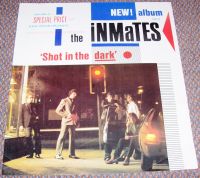 THE INMATES HOT RODS UK RECORD COMPANY PROMO POSTER "SHOT IN THE DARK" ALBUM IN 1980