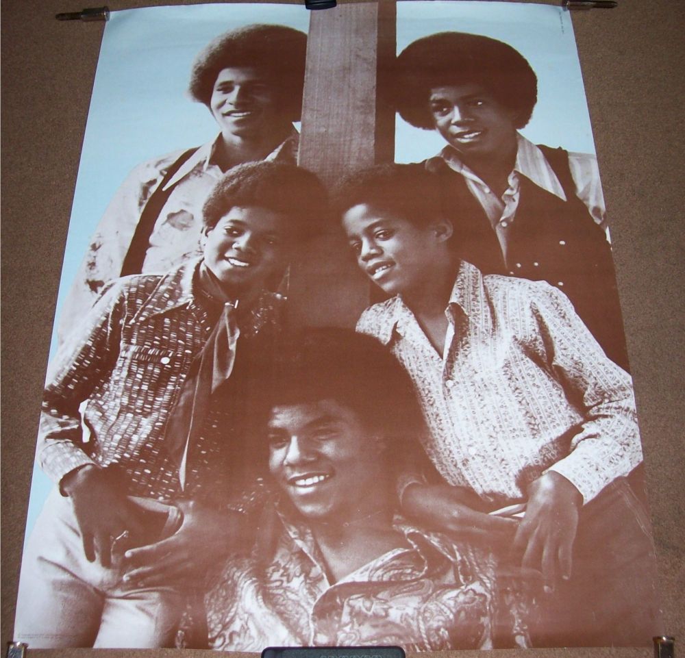 THE JACKSON FIVE ABSOLUTELY STUNNING AND RARE U.K. PERSONALITY POSTER 1973 