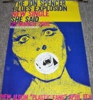 THE JON SPENCER BLUES EXPLOSION U.K. REC COM PROMO POSTER 'SHE SAID' SINGLE 2002