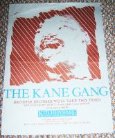 THE KANE GANG UK RECORD COMPANY PROMO POSTER 'BROTHER BROTHER' DEBUT SINGLE 1983