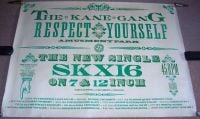 THE KANE GANG U.K. REC COM PROMO POSTER 'RESPECT YOURSELF' SINGLE AND TOUR 1984 