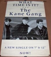 THE KANE GANG RARE UK RECORD COMPANY PROMO POSTER 'WHAT TIME IS IT' SINGLE 1987