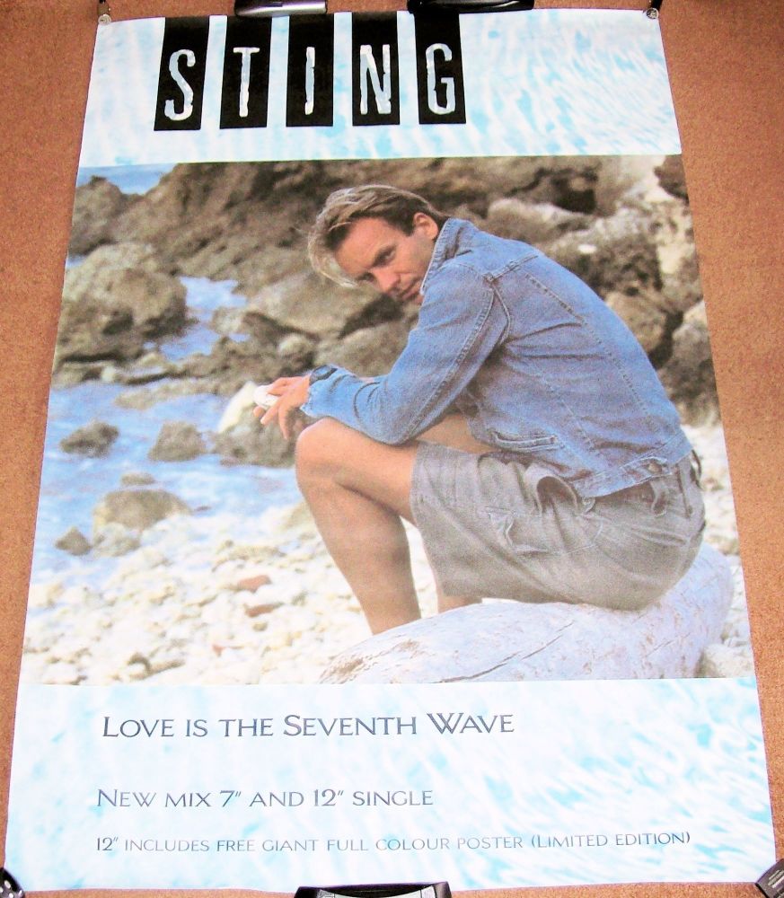 THE POLICE STING LARGE REC COM PROMO POSTER 