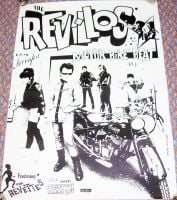 THE REVILLOS STUNNING RECORD COMPANY PROMO POSTER 'MOTORBIKE BEAT' SINGLE 1980