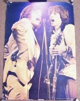 THE ROLLING STONES MICK & KEITH STUNNING U.K. UNIQUE ART PERSONALITY POSTER 1972