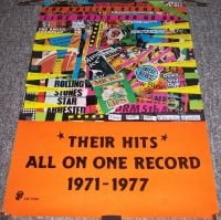 THE ROLLING STONES U.K. REC COM PROMO POSTER 'TIME WAITS FOR NO ONE' ALBUM 1979