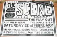 THE SCENE MOD RARE FAREWELL CONCERT POSTER BARTON ARMS LONDON 22nd FEBRUARY 1981