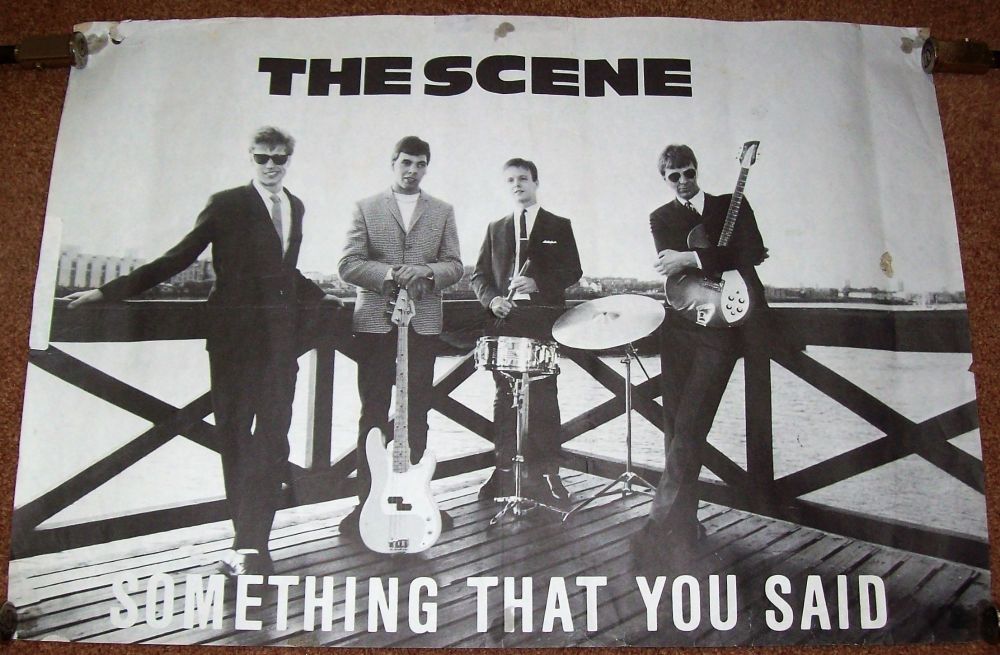 THE SCENE U.K. RECORD COMPANY PROMO POSTER 'SOMETHING THAT YOU SAID' SINGLE