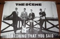 THE SCENE U.K. RECORD COMPANY PROMO POSTER 'SOMETHING THAT YOU SAID' SINGLE 1984