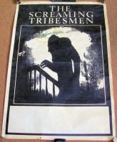 THE SCREAMING TRIBESMEN SUPERB "DATE WITH A VAMPIRE" U.K. TOUR BLANK POSTER 1985