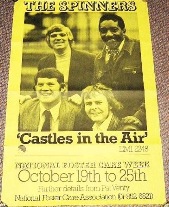 THE SPINNERS U.K. RECORD COMPANY PROMO POSTER 