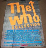 THE WHO U.K. SUPERB RECORD COMPANY PROMO POSTER 'THE WHO COLLECTION' ALBUM 1985