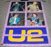 U2 STUNNING RARE DUTCH ANNABAS PERSONALITY POSTER CATALOGUE No.AA343 FROM 1987