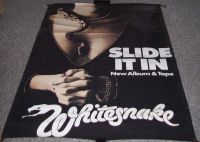 WHITESNAKE SUPERB RARE U.K. RECORD COMPANY PROMO POSTER 'SLIDE IT IN' ALBUM 1984