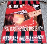 ABC UK RECORD COMPANY PROMO POSTER "THAT WAS THEN BUT THIS IS NOW" SINGLE 1983