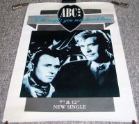 ABC SUPERB RECORD COMPANY PROMO POSTER "THE NIGHT YOU MURDERED LOVE" SINGLE 1987