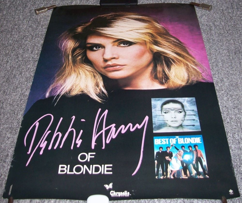 BLONDIE DEBBIE HARRY U.S. RECORD COMPANY PROMO POSTER 'BEST OF' AND 'KOOKOO