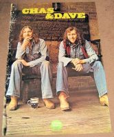 CHAS AND DAVE RARE UK RECORD COMPANY PROMO POSTER SELF TITLED DEBUT ALBUM 1975