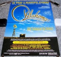 OKLAHOMA STUNNING RARE PROMO THEATRE POSTER FOR THE LYCEUM THEATRE LONDON 1999