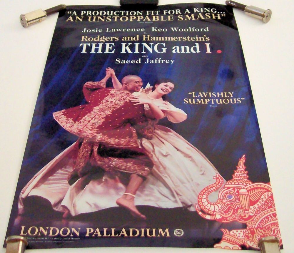 THE KING AND I STUNNING PROMO POSTER LONDON PALLADIUM WITH JOSIE LAWRENCE 2