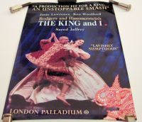 THE KING AND I STUNNING PROMO POSTER LONDON PALLADIUM WITH JOSIE LAWRENCE 2001
