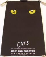 CATS STUNNING RARE PROMO THEATRE POSTER FOR THE NEW LONDON THEATRE IN 1997