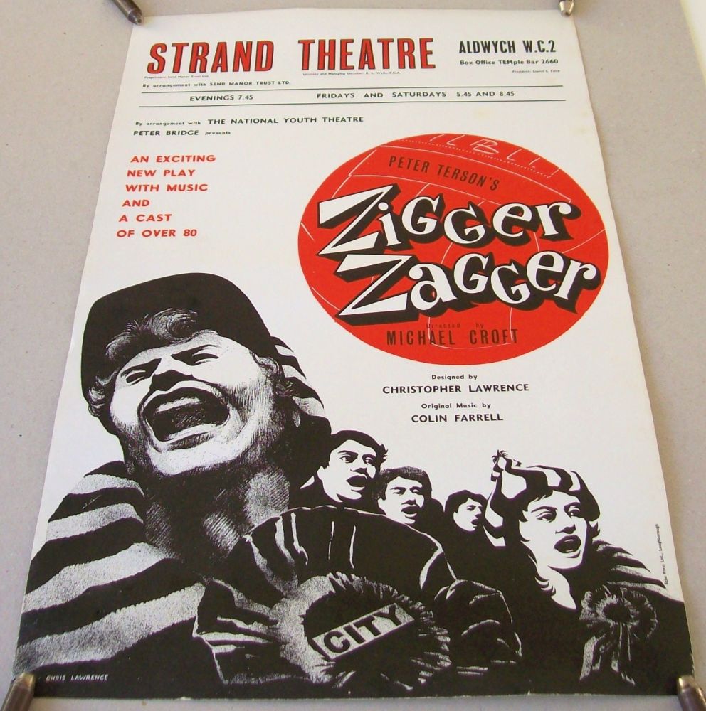 ZIGGER ZAGGER SUPERB RARE PROMO THEATRE POSTER STRAND THEATRE LONDON IN 196