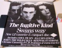 SWANS WAY RARE U.K. RECORD COMPANY PROMO POSTER "THE FUGITIVE KIND" ALBUM 1984